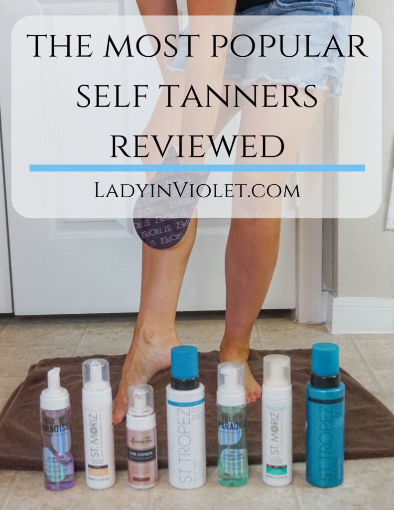 reviews of the most popular self tanners | best self tanning products | Houston beauty blogger Lady in Violet