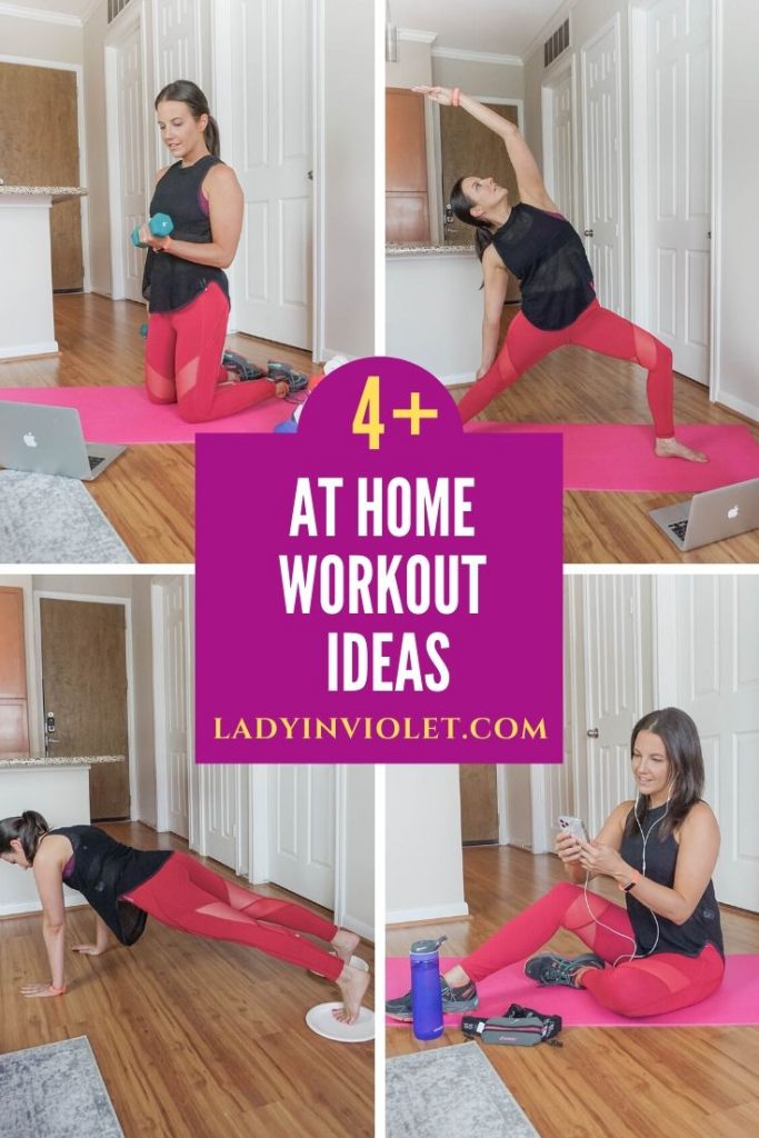 at home workouts | no gym workout ideas | Houston Lifestyle Blogger Lady in Violet