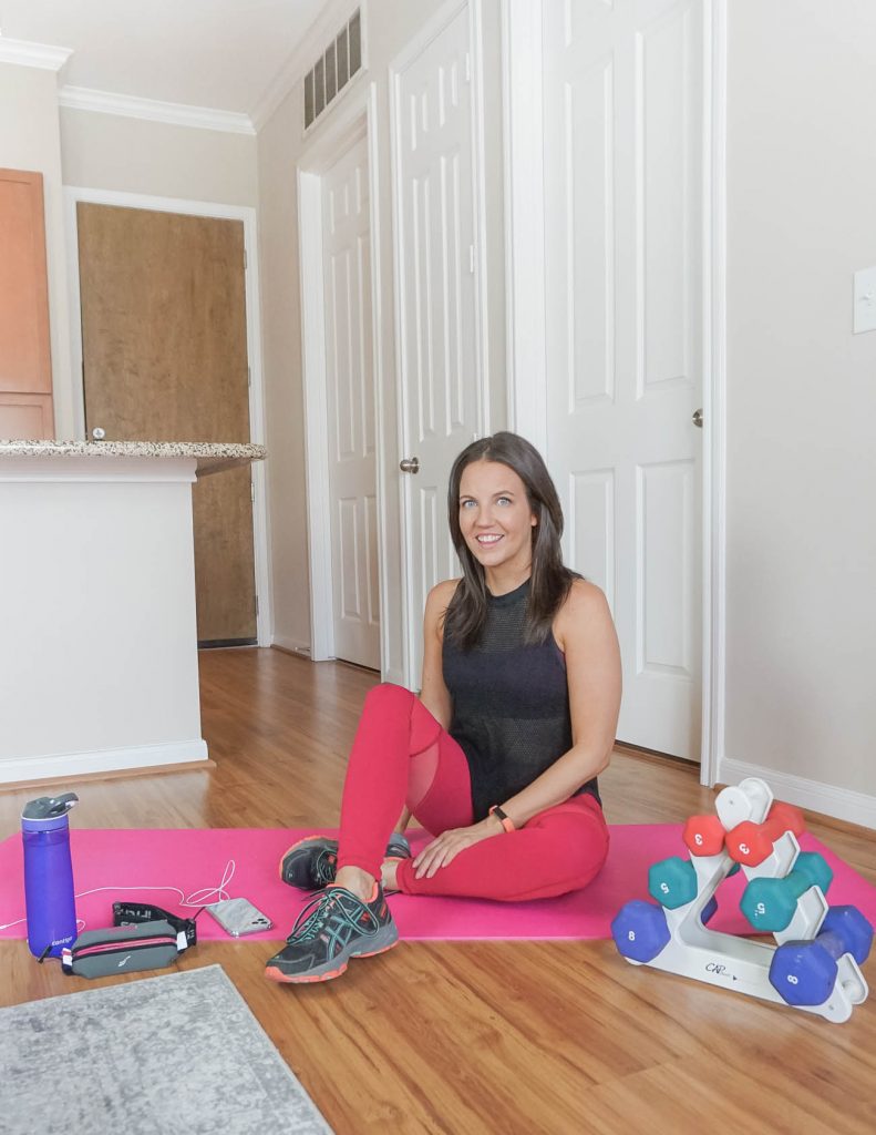 how to workout at home | minimal home gym equipment | Healthy Lifestyle Blogger Lady in Violet