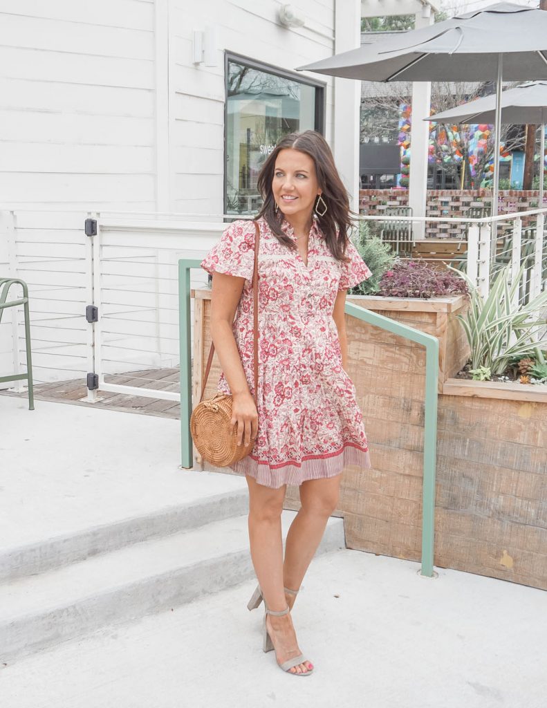 Pink Vintage Floral Dress Lady in VioletLady in Violet