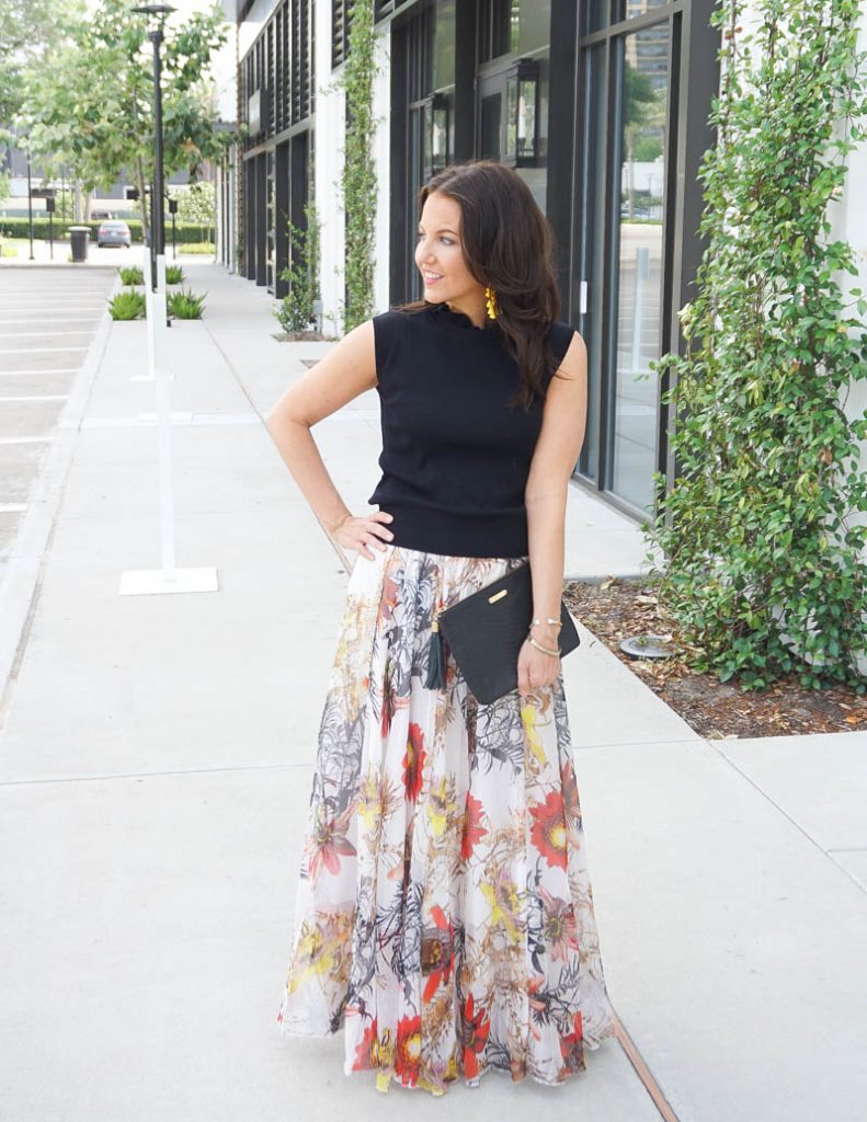 chiffon skirt wedding guest