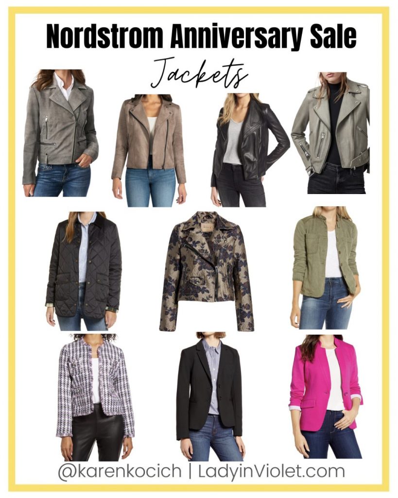 nordstrom anniversary sale jackets | leather jacket | blazers | Petite Fashion Blog Lady in Violet