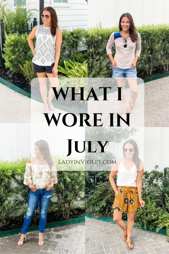 Summer Outfit  Cutoff Jean Shorts - Lady in VioletLady in Violet