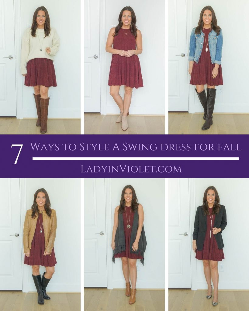 Seven Ways to Style a Swing Dress for Fall - Lady in VioletLady in Violet