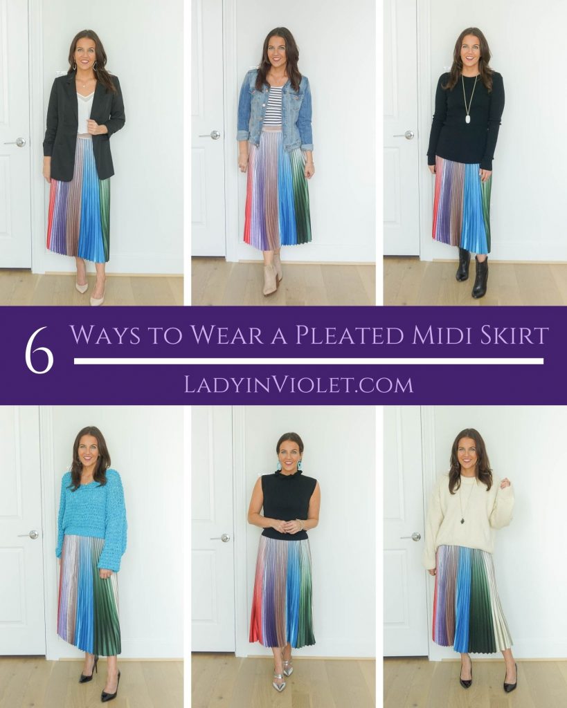 How to Style a Pleated Mini Skirt - Lady in VioletLady in Violet