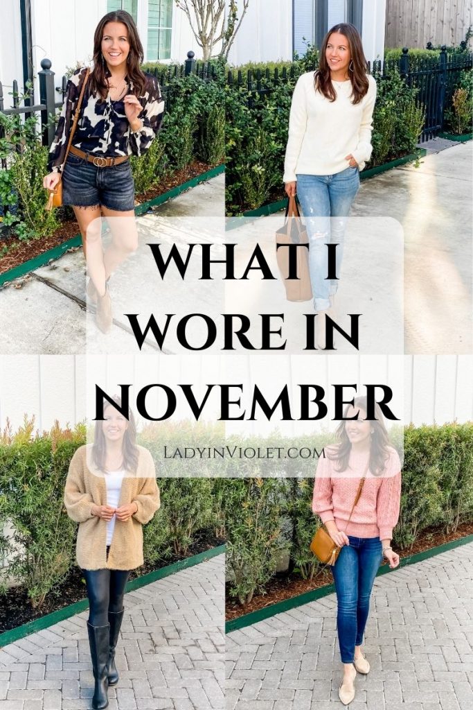 fall outfit ideas | casual outfits | petite fashion blogger lady in violet