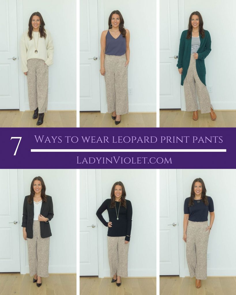 Here is How to Style Your Leopard Print Pants for Work