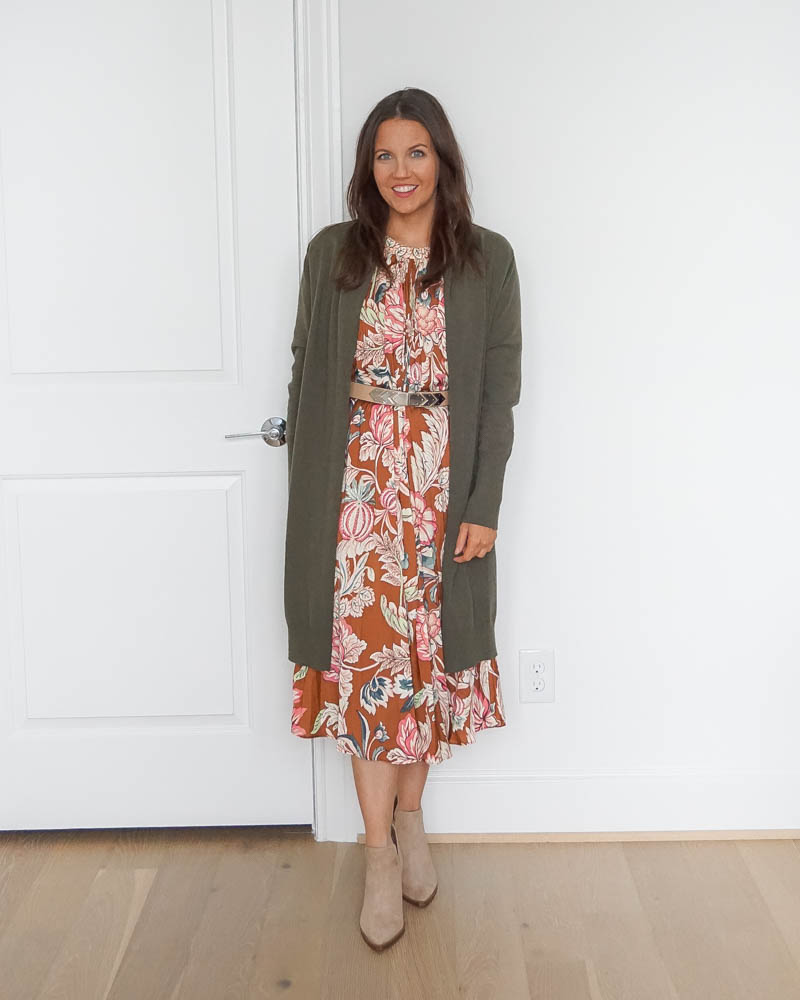 Six Ways to Wear a Brown Midi Dress - Lady in VioletLady in Violet