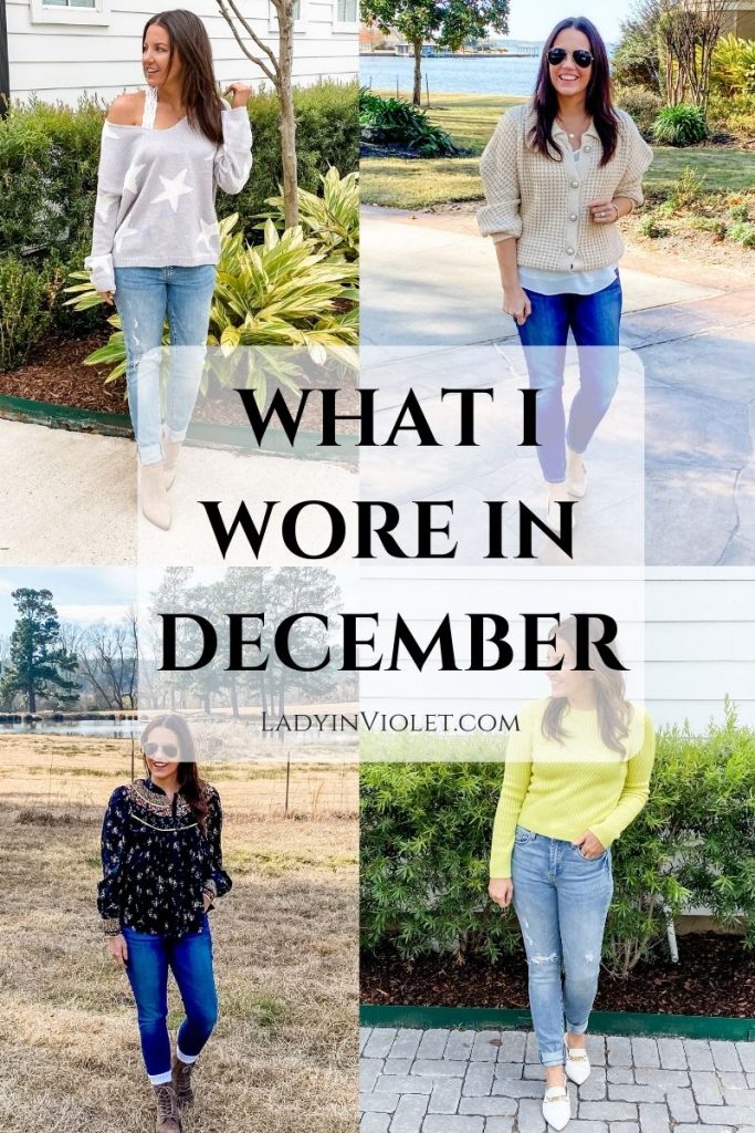 What I Wore December Winter Outfit Ideas Lady in VioletLady in Violet