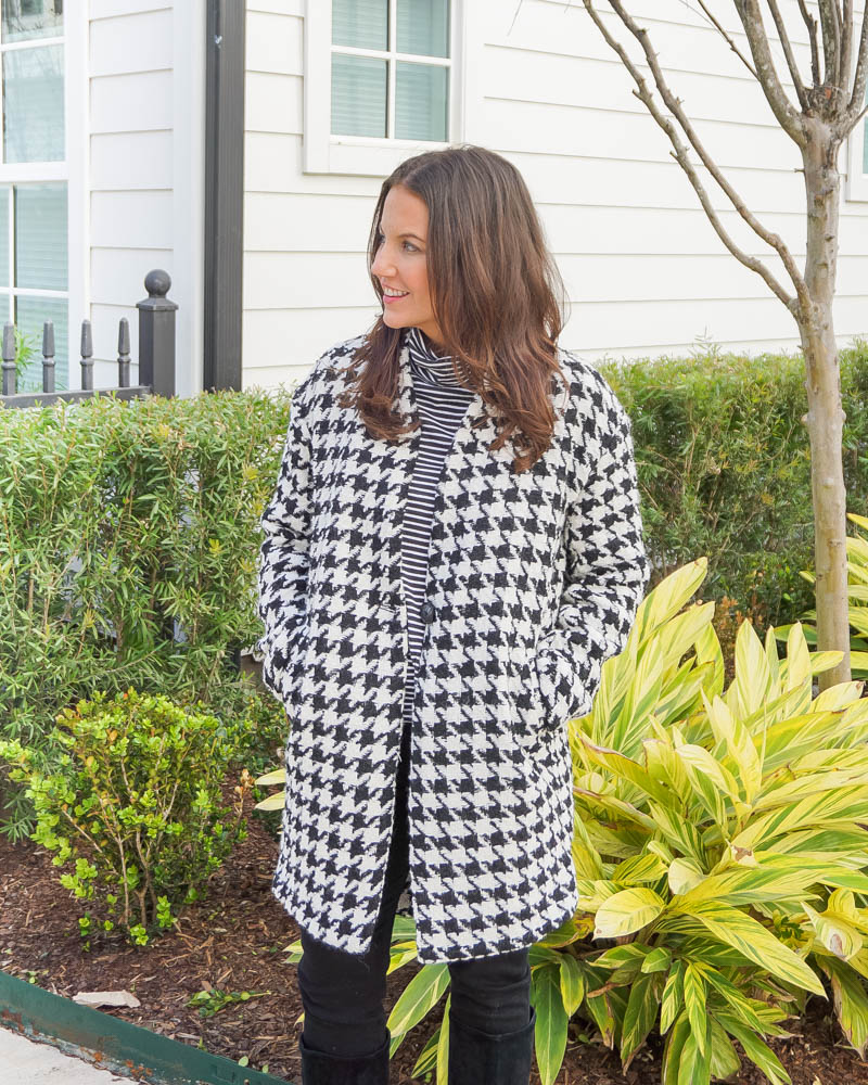 Houndstooth Coat - Lady in VioletLady in Violet