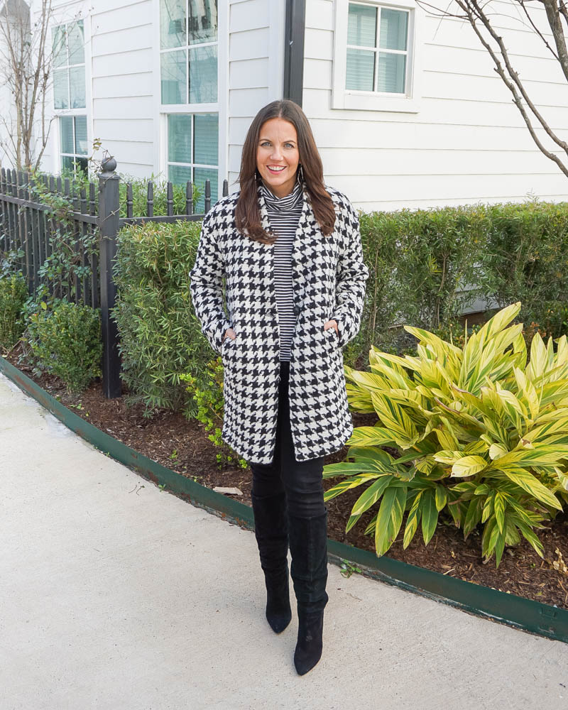 Houndstooth 2025 coat outfit