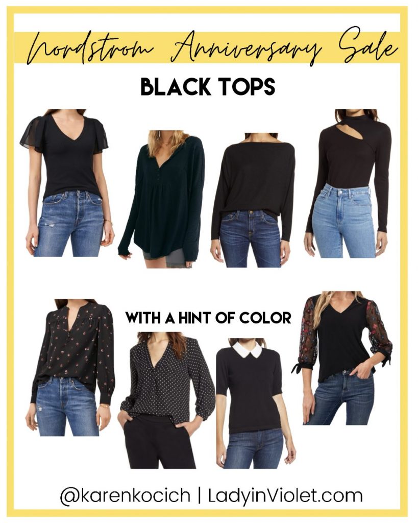 nordstrom anniversary sale black tops for work | Texas Fashion Blogger Lady in Violet