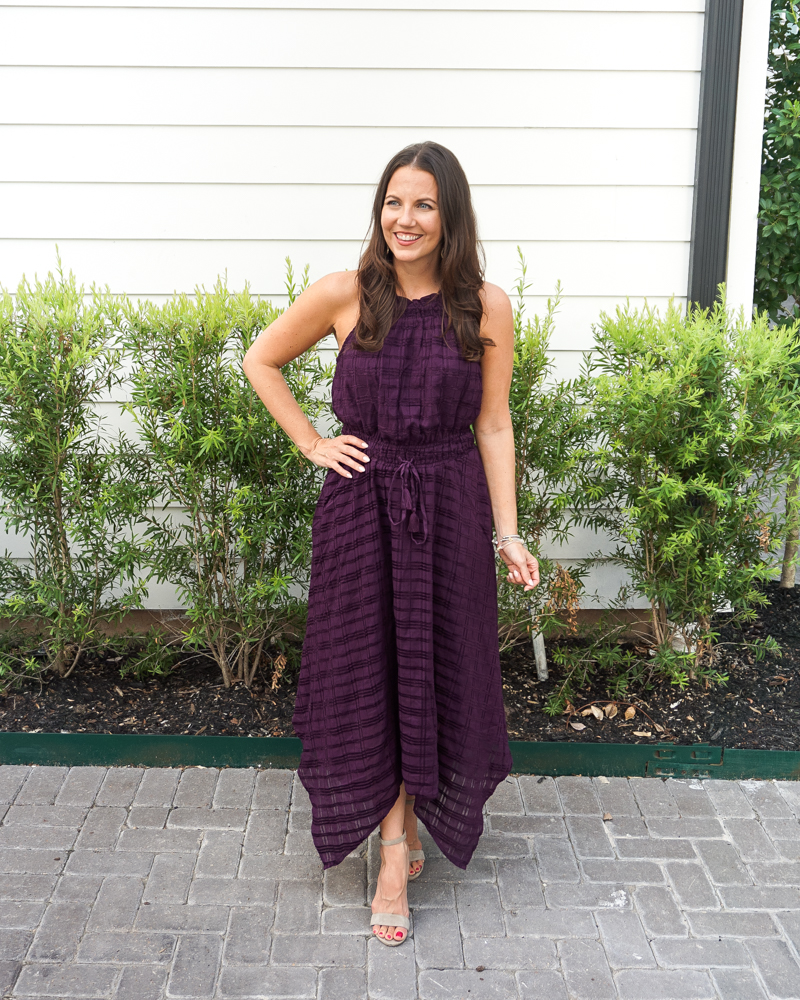 Belting a Maxi Dress - Lady in VioletLady in Violet