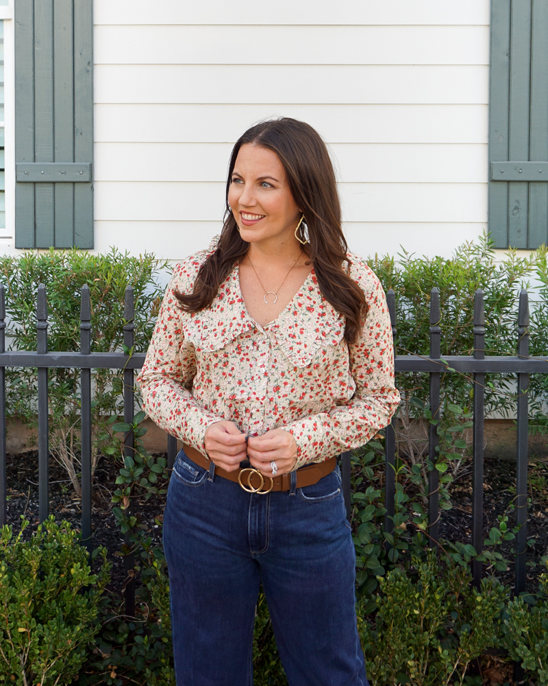 Wide Collar Blouse - Lady in VioletLady in Violet