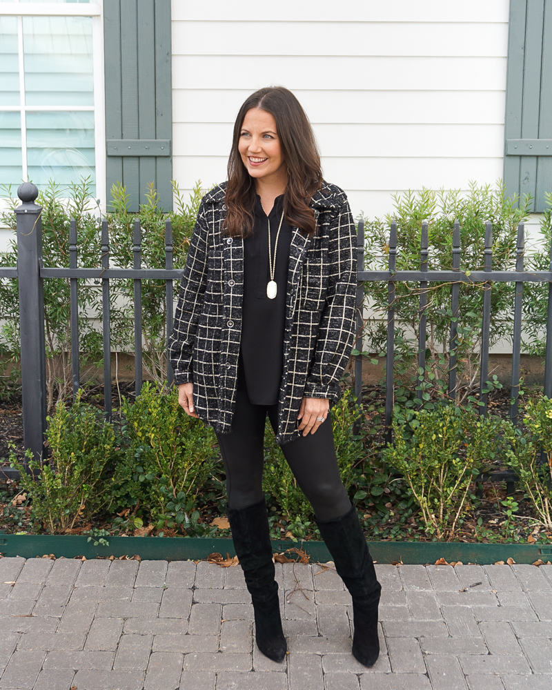 Daily Style Finds: Copy the Look: Plaid  Fall outfits, Winter outfits,  Black tights