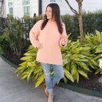 Casual Valentine’s Day Outfit | Pink Tunic Sweater