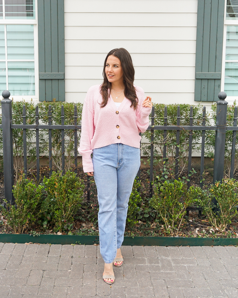 Transitioning Cropped Sweaters to Spring - Lady in VioletLady in