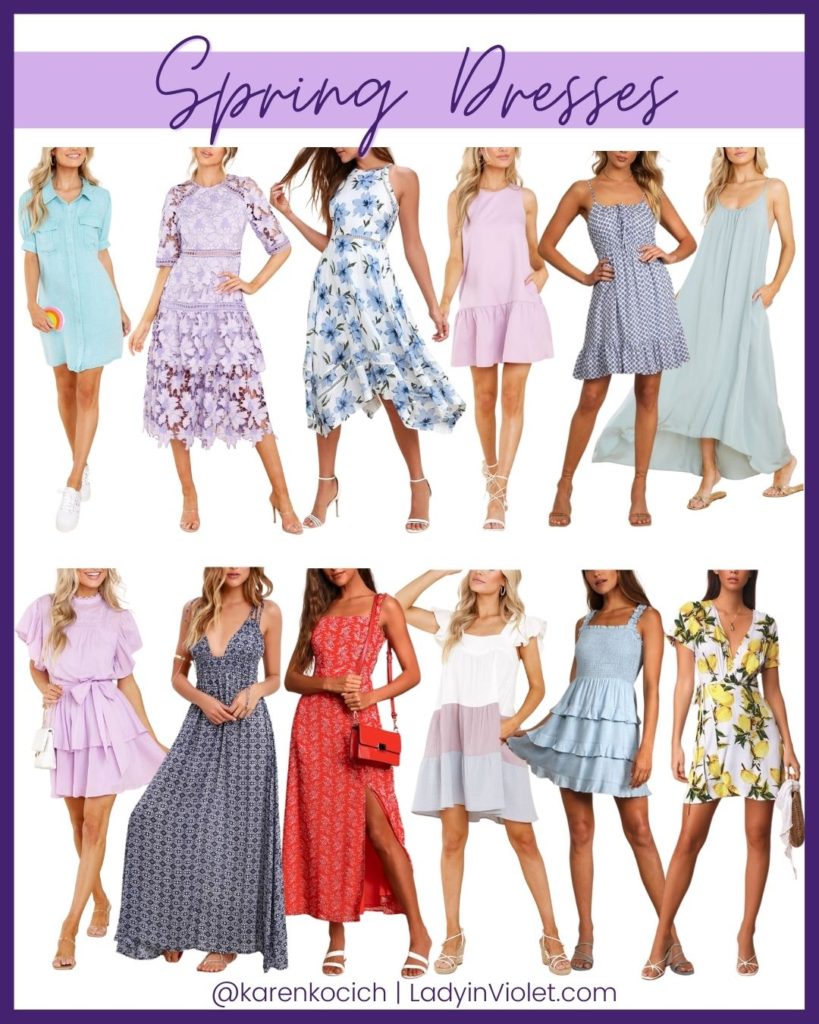spring dress | wedding guest dress | summer dresses | Fashion Bloggers over 30 Lady in Violet