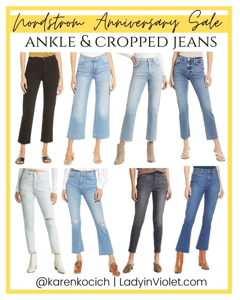 Nordstrom Anniversary Sale Ankle Jeans | Cropped Denim | NSale 2022 | Petite Fashion Blogger Lady in Violet