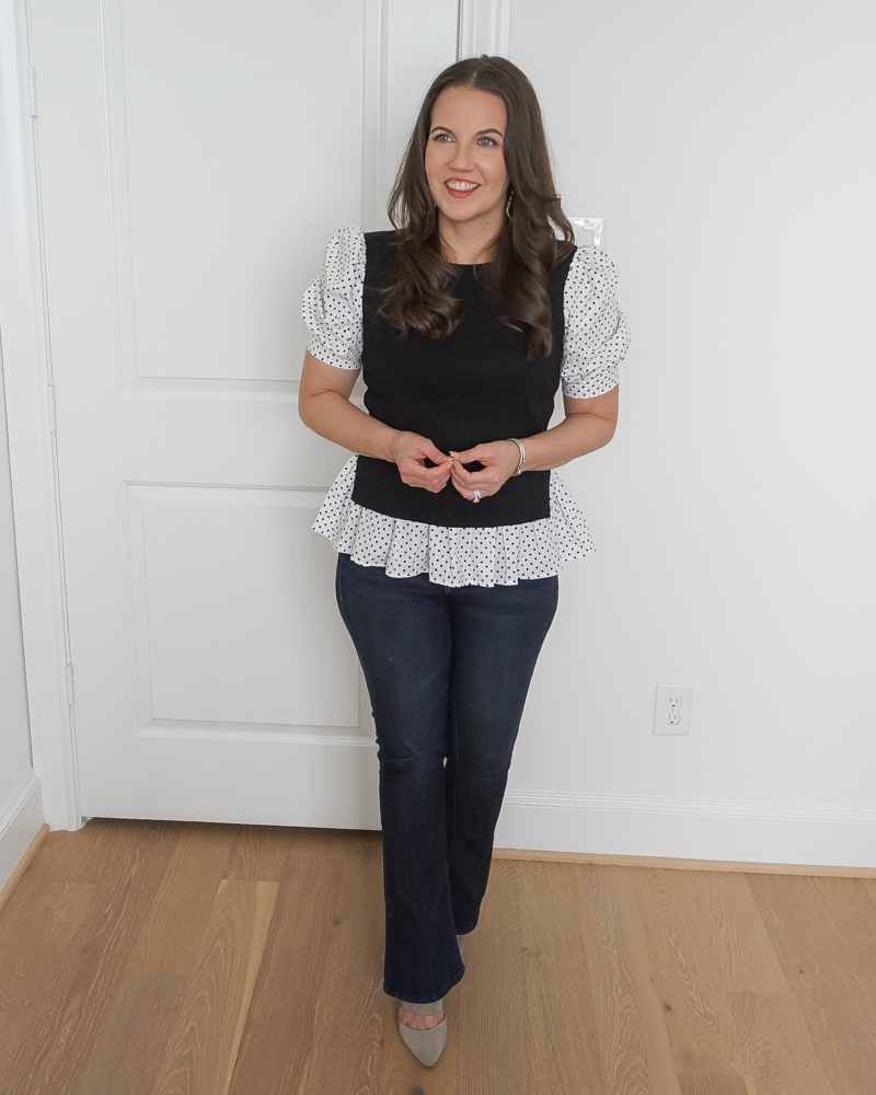 My Top Tip for Styling Straight Leg Jeans - Lady in VioletLady in