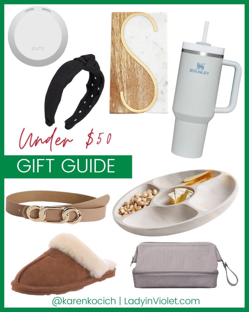 christmas gift ideas under $50 | White elephant gifts | Lady in Violet Blog