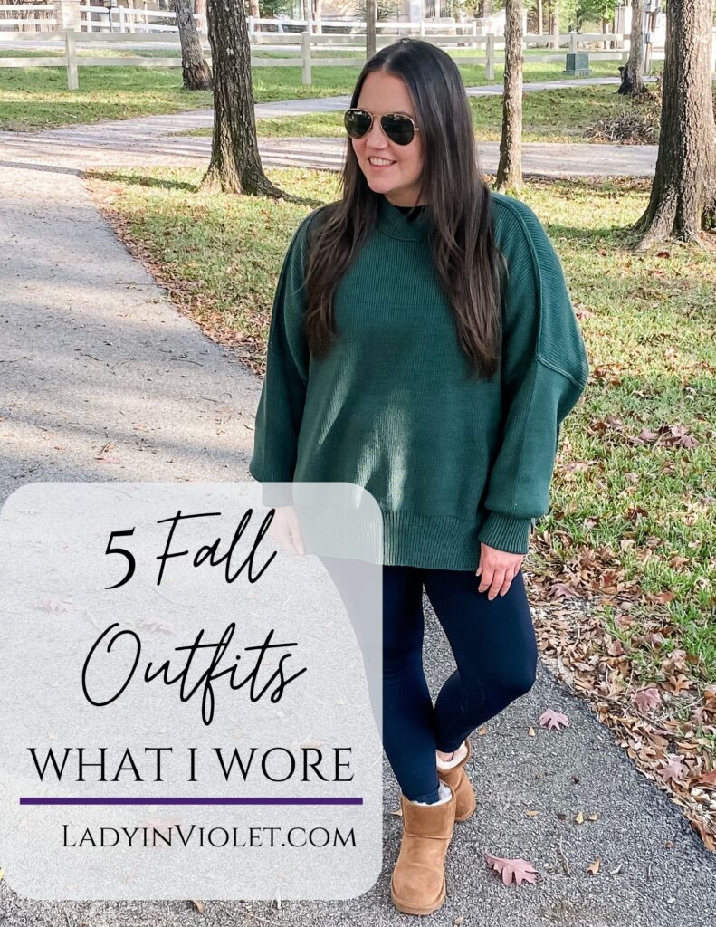 5 fall outfits | what i wore | Petite Fashion Blogger Lady in Violet