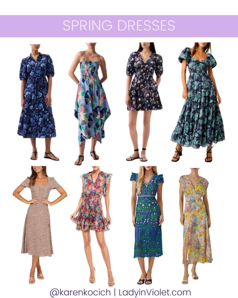 spring dresses | floral print dress | wedding guest dress | Texas Fashion Blog Lady in Violet