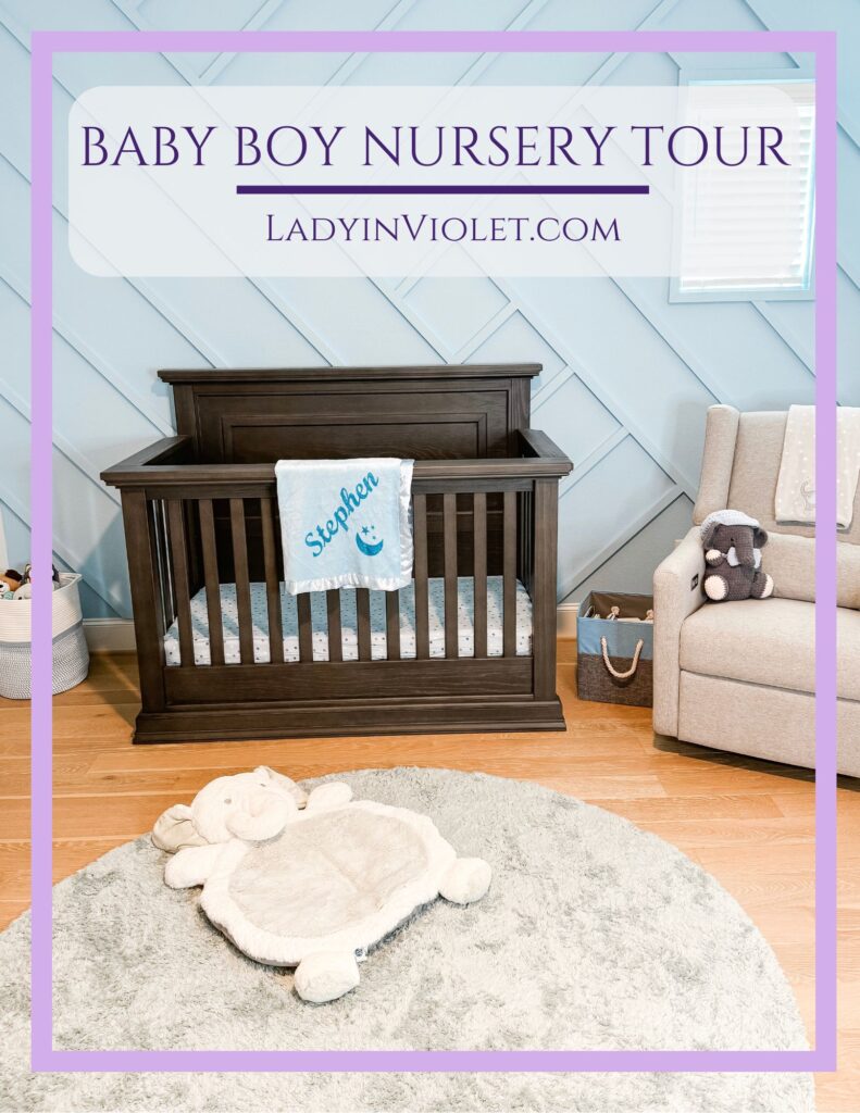 baby boy nursery tour | houston lifestyle blog lady in violet