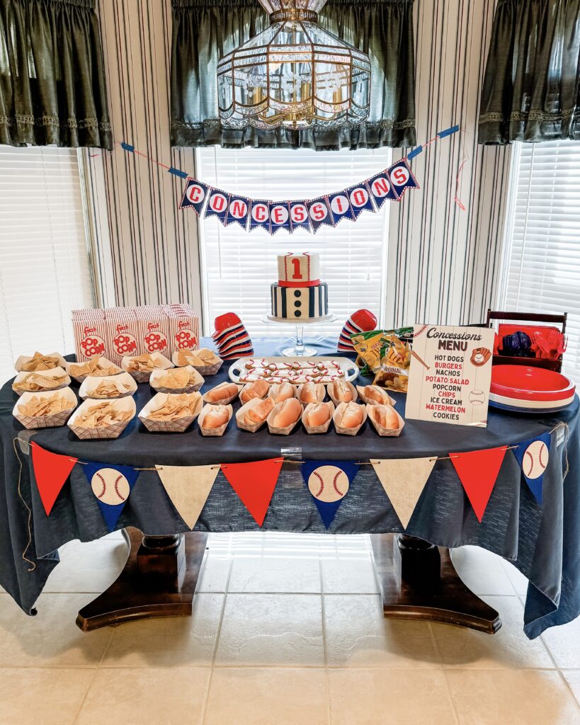 baseball party decorations | kids party food ideas | Houston Lifestyle Blog Lady in Violet