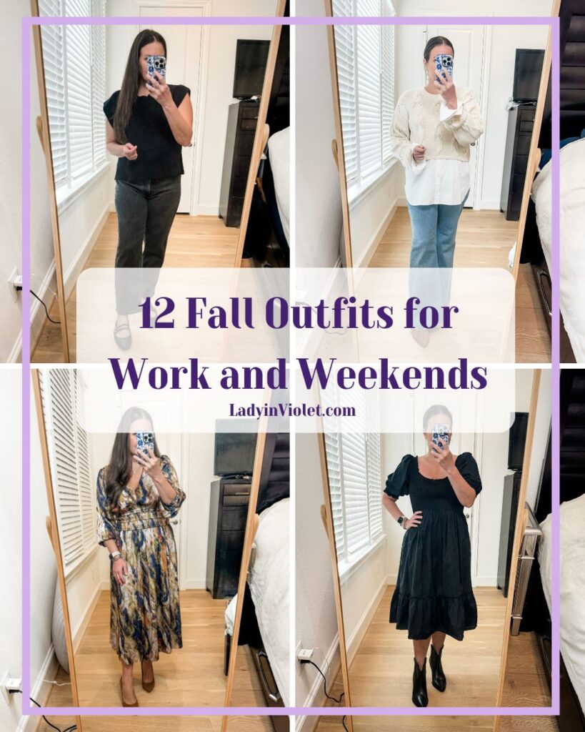 12 fall outfits for work and weekends | Lady in Violet Blog