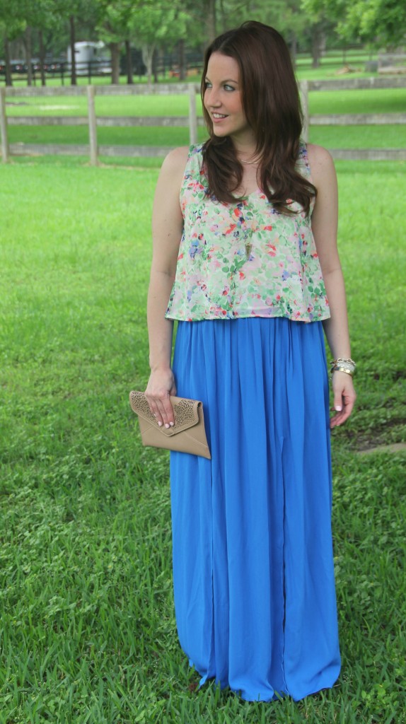 Watercolors & the Crystal Blue Maxi - Lady in VioletLady in Violet