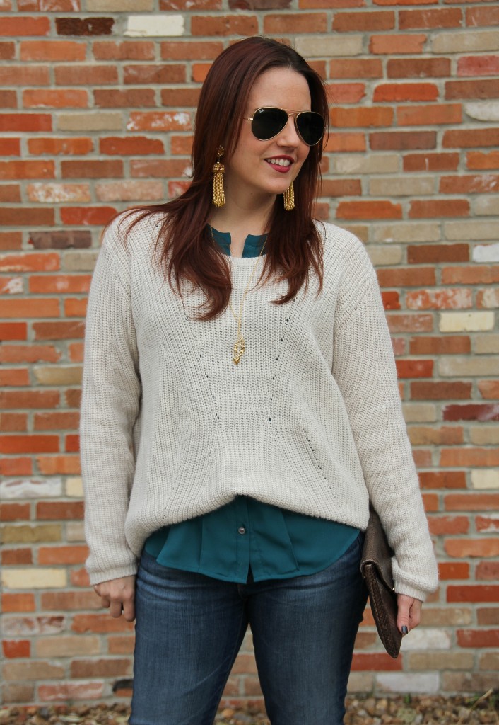 Layering a Cropped Sweater - Lady in VioletLady in Violet