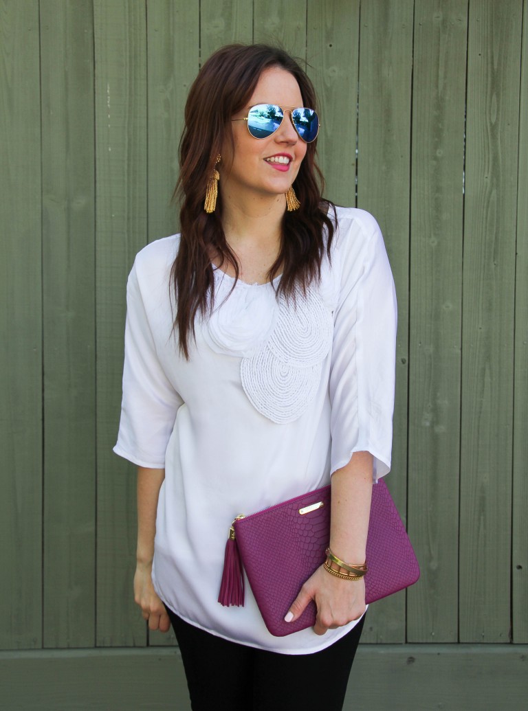 Statement White Blouse - Lady in VioletLady in Violet