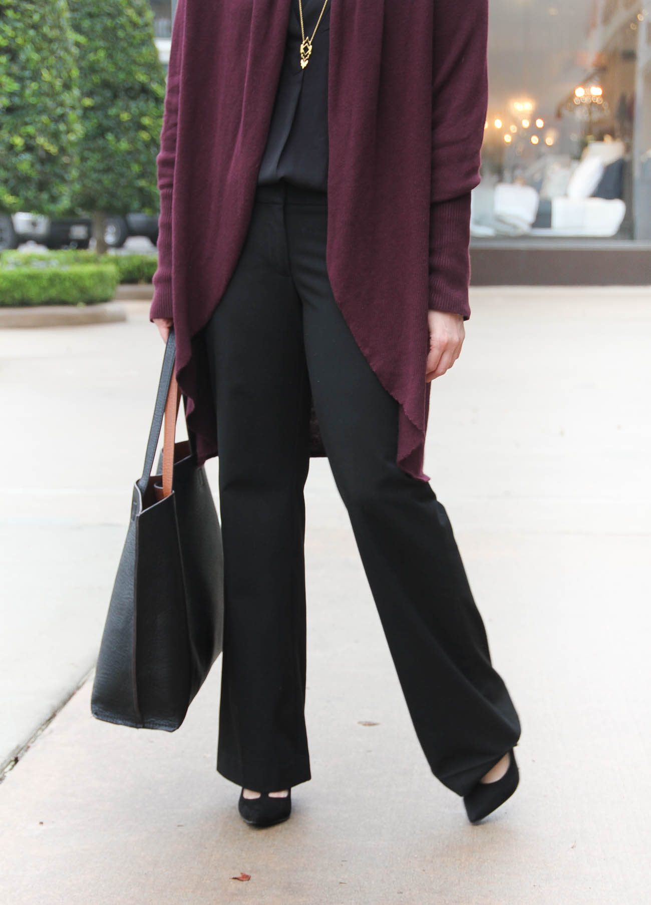 Cozy and Chic Office Outfit - Lady in VioletLady in Violet