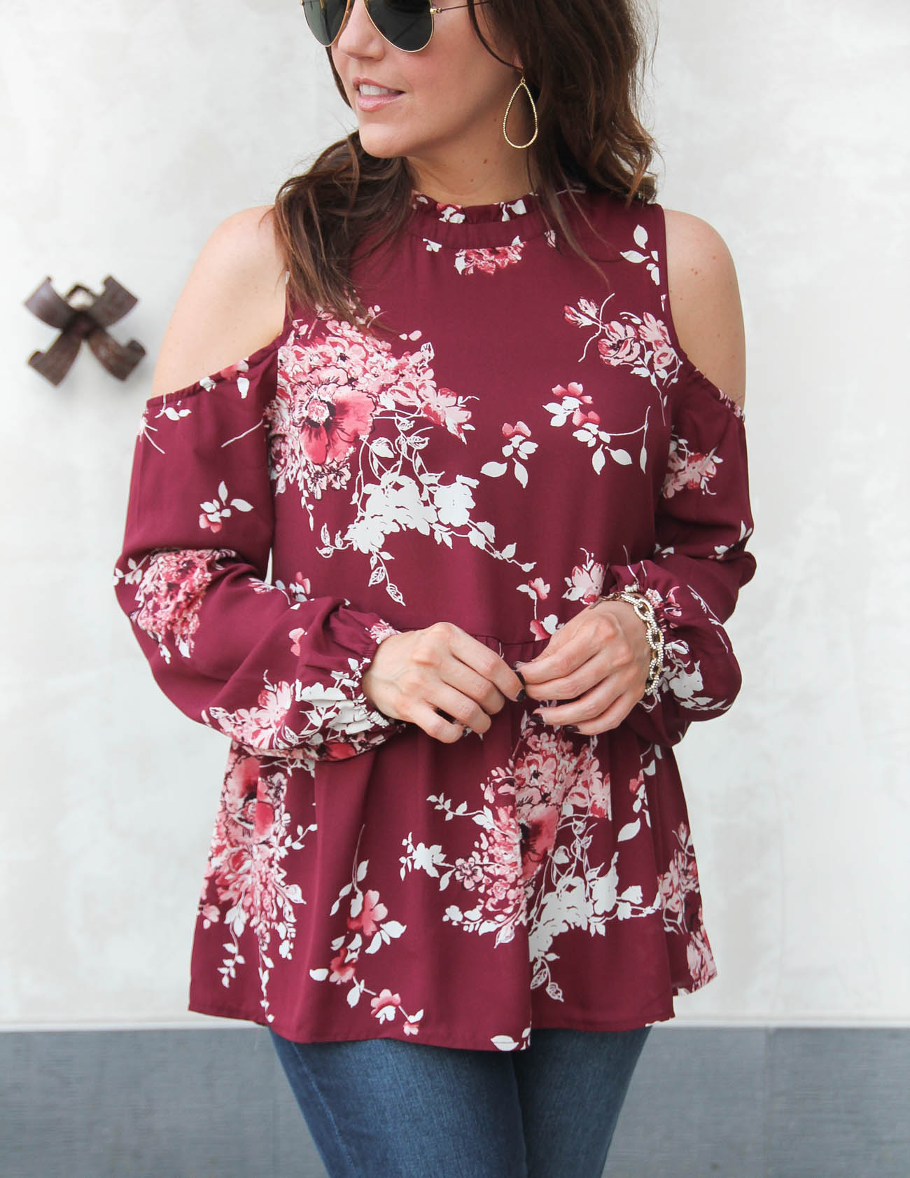 Floral Cold Shoulder Blouse | Lady in Violet, Houston Fashion ...