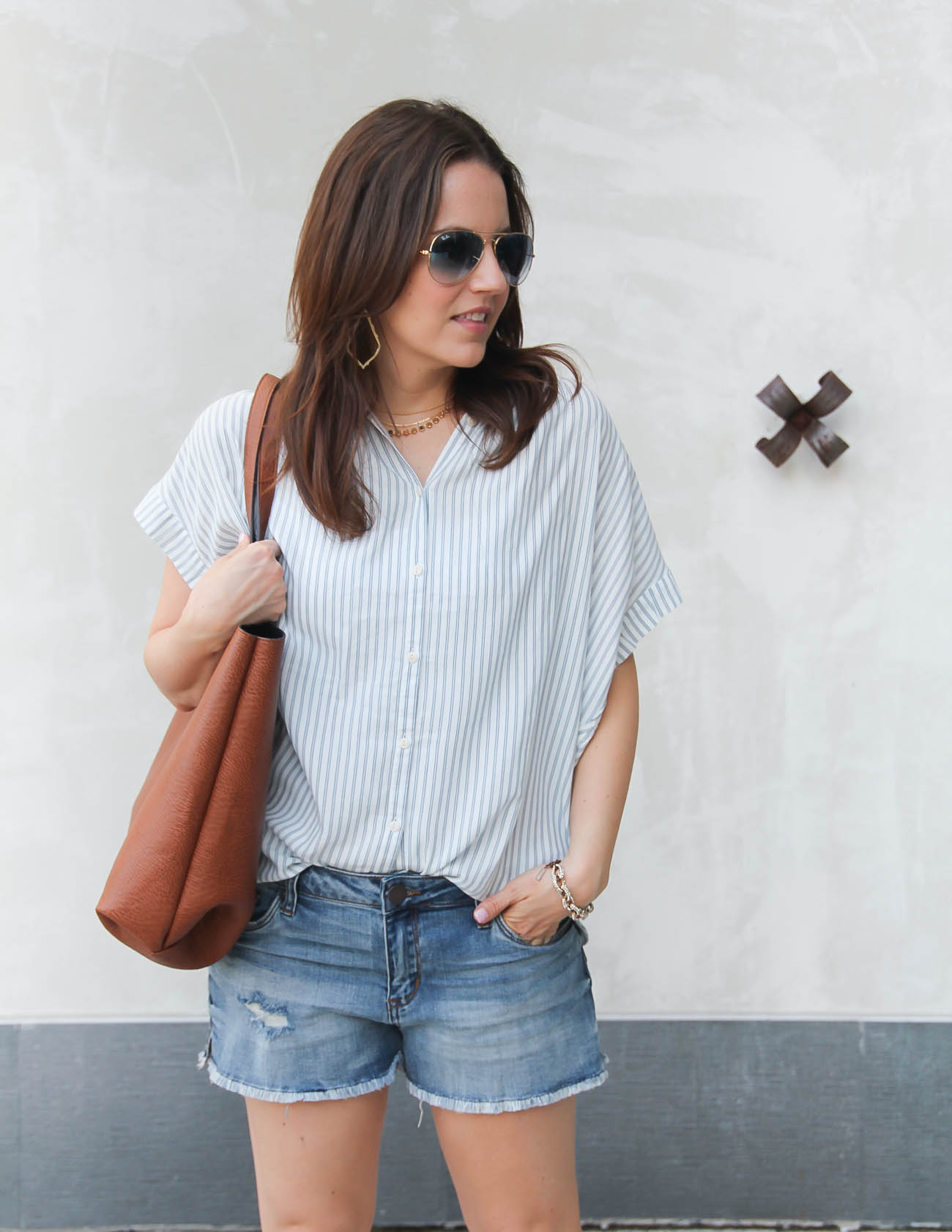 Oversized Striped Top for the Heat Wave | Lady in VioletLady in Violet