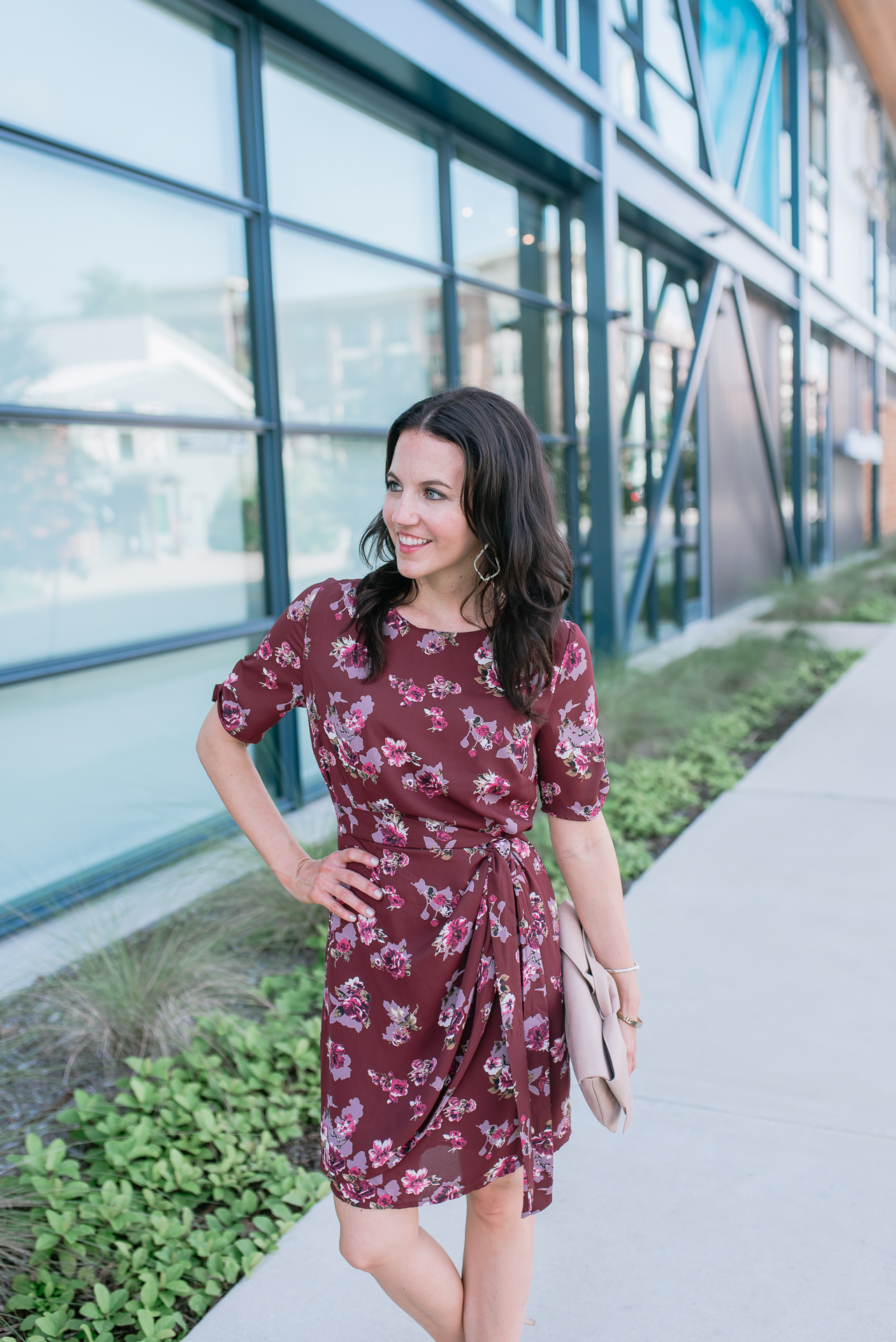 Summer to Fall Work Dress | Lady in Violet | Houston Fashion Blogger ...