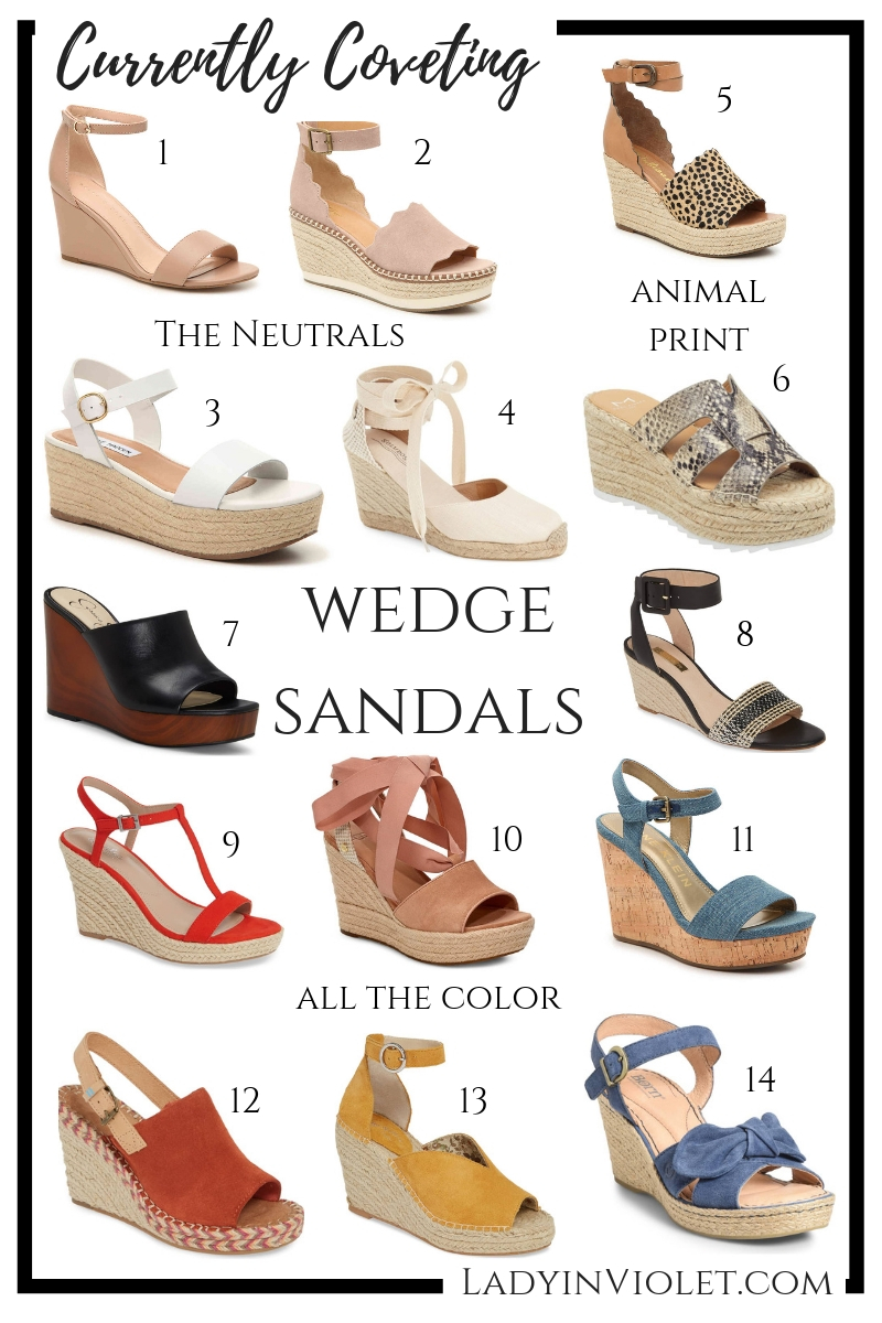 Currently Coveting: Wedge Sandals | Lady in Violet | Houston Blogger ...